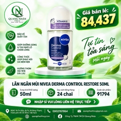 Lăn ngăn mùi NIVEA dưỡng sáng mềm mịn 50ml