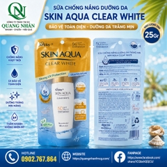 Sữa chống nắng dưỡng da trắng mịn (SUNPLAY Skin Aqua CLEAR white) 25g