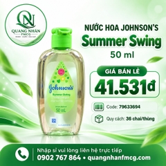 Nước hoa JOHNSON baby 50ml màu xanh lá