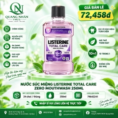 Nước súc miệng LISTERINE Total Care zero 250ml