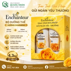 DẦU GỘI ENCHANTEUR CHARMING 650G + 300ml Xả  X 12 CHAI (VÀNG)