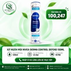 Xịt ngăn mùi NIVEA dưỡng sáng và phục hồi 150ml