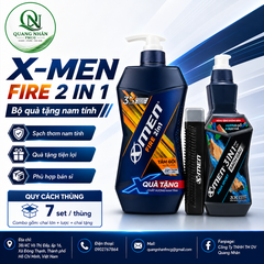 Tắm gội XMEN 2in1 fire 650g tặng tg aqua 150g