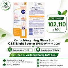 98318 - Tinh chất chống nắng NIVEA VITAMIN C&E Dưỡng da sáng khỏe SPF50 PA+++ (30ml) x 12