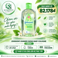 Nước hoa JOHNSON baby 125ml màu xanh lá