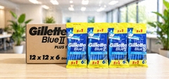 Dao cạo GILLETTE blue ii plus 5+1 6x12(cán xanh)