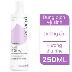 LACTACYD FEMININE WASH 250ML SOFT & SILKY VN X 24 chai ( TÍM )
