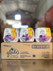 Bộ đôi sáp thơm GLADE - h.hoa lavender 180gx2 / 6 cặp