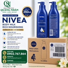 99569 Sữa Dưỡng Thể Nivea dưỡng ẩm chuyên sâu 350ml x 12 chai