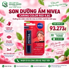 Son dưỡng môi NIVEA caring color có màu (4.8g)