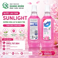 Nước lau sàn SUNLIGHT tinh dầu thảo mộc lily hương thảo re0121 1kg