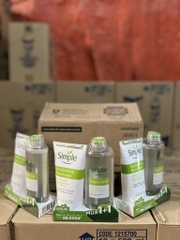SỮA RỬA MẶT SIMPLE CẤP ẨM 150ML + CHAI NTT SIMPLE 200ML X 6 BỘ
