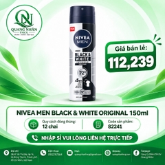 Xịt ngăn mùi NIVEA men ố nam nguyên bản 150ml