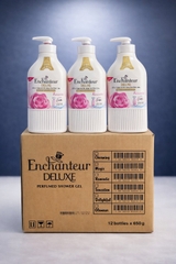 SỮA TẮM ENCHANTEUR NƯỚC HOA DƯỠNG DA THƠM MỊN LƯU HƯƠNG (HỒNG) 650G X 12 CHAI