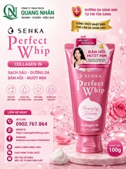 Sữa rửa mặt Senka Hồng Collagen Đàn hồi mướt mịn 120g x 48 tuýp ( Hồng )