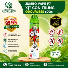 Xịt côn trùng JUMBO vape f7 odourless 600ml
