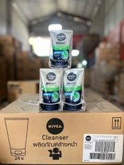 88869 SỮA RỬA MẶT NIVEA NAM BRIGHT 12H OIL CLEAR FOAM 100G x 24 CHAI