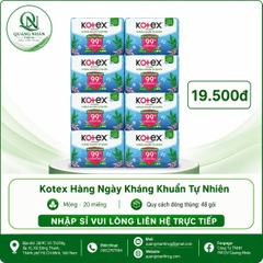 Băng vệ sinh KOTEX hằng ngày kháng khuẩn - 20 miếng - ảnh 2