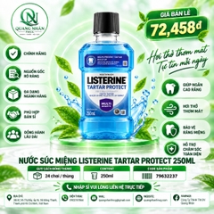 Nước súc miệng LISTERINE tartar protection giảm mảng bám (chai 250ml)