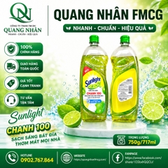Nước rửa chén SUNLIGHT hương chanh 750g