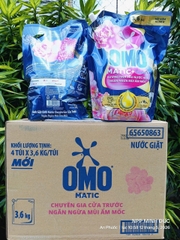 Nước giặt OMO matic cửa trước ngăn mùi ẩm mốc 3.6kg