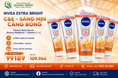 Sữa dưỡng thể NIVEA vitamin c&e sáng mịn da sau 7 ngày 170ml (cam)
