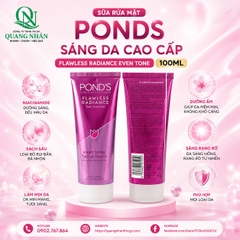 SỮA RỬA MẶT PONDS SANG DA CAO CAP FW RADIANCE EVEN TONE 100g x 12 chai