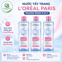 L'OREAL PARIS nước tẩy trang làm sạch - mềm mịn da 400ml