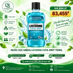 Nước súc miệng LISTERINE coolmint bạc hà 750ml