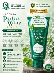 Sữa rửa mặt Senka Calming Cica Cho Da nhạy cảm  100g x 36 tuýp ( XANH ĐẬM )