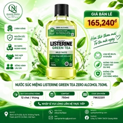Nước súc miệng LISTERINE green tea cho răng chắc khỏe hơn 750ml