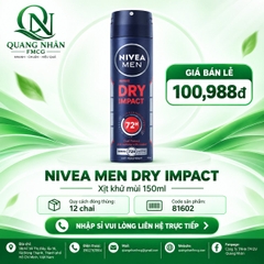 Xịt ngăn mùi NIVEA nam khô thoáng 150ml