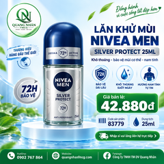 Lăn ngăn mùi nam NIVEA phân tử bạc 25ml - ảnh 2