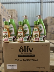 DẦU GỘI ÔLIV CHẮC KHOẺ BỒNG BỀNH 650ML + DT 250ML) x 12 BỘ