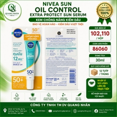 86060 - Tinh Chất Chống Nắng NIVEA Dưỡng Trắng & Kiểm Soát Dầu SPF50+ PA+++ (30ml) x 12