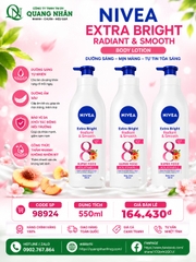 Sữa Dưỡng Thể NIVEA 8 Super Foods Dưỡng Sáng Da | Mịn Da (550 ml) - 98924