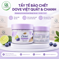DOVE tẩy tế bào da chết hương việt quất và chanh 280g