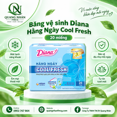 Băng vệ sinh diana hàng ngày cool fresh 20miếng