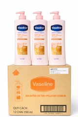 SỮA DƯỠNG THỂ VASELINE CHỐNG NẮNG VÀ SÁNG DA SPF 24+ 350ML X 12CHAI