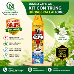 Xịt côn trùng JUMBO vape g4 h.hoa lai 600ml