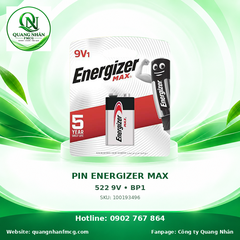 PIN ENERGIZER MAX 522 9V • BP1