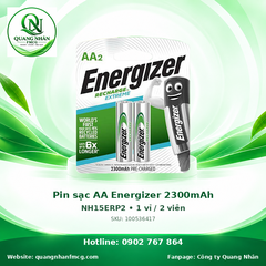 Pin sạc AA Energizer 2300mAh NH15ERP2 • 1 vỉ / 2 viên