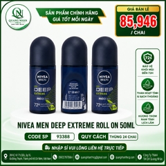 93388 - Lăn ngăn mùi NIVEA Men Deep Extreme Hương Năng Động 50ml x 24 chai