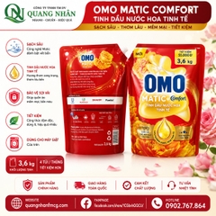 Nước giặt OMO matic chuyên gia cửa trên tinh dầu nước hoa tinh tế 3.6kg