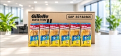 Dao cạo GILLETTE super thin ii 5+1 6x12(cán vàng)