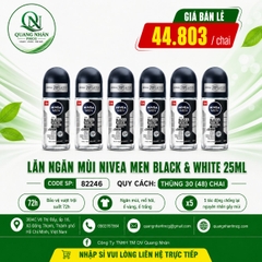 82246- Lăn Ngăn Mùi Nivea Men Black&White (25ml)