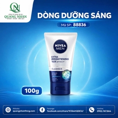 88836 SỮA RỬA MẶT NIVEA NAM EXTRA BRIGHT FOAM 100G x 24 CHAI