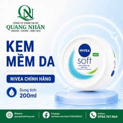 89050 - Kem Dưỡng Mềm Da Nivea Soft Crème (200 Ml) x 24 chai