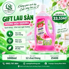 Nước lau sàn Gift Pink Sakura 1000ml