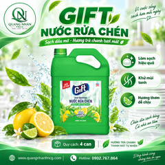 Nước rửa chén GIFT trà chanh 3.8kg